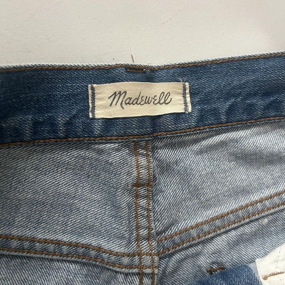 Madewell Perfect Vintage Distressed Straight Leg Jeans Size 28 - Picture 8 of 11
